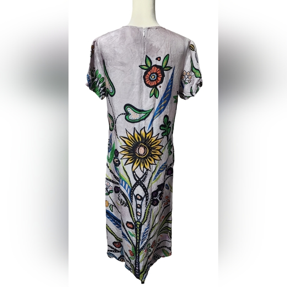 La DoubleJ Tree Of Life Swing Dress Pebbled Sable Runway Vouge Women’s Size XL - Picture 8 of 15